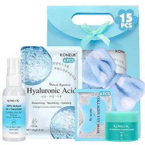 15 PACK Skincare Set with Facial Masks. Under Eye Patches. Face Mist. Lip Mask. Headband. Skin Care for Women. Travel Kit & Birtuday Gifts for Teens Girls. Thank You Gift for Mom. Teacher Gifts : Beauty & Personal Care