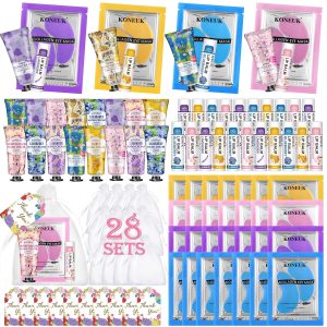 84 Pcs Bulk Gifts for Women.Teengirls. Under Eye Patches. Hand Creams Bulk & Lip Balms Bulk. Spa Party Supplies. Party Favors for Bridal Wedding. Sleepover Party. Thank You Gifts for Mom. Teacher Gift : Beauty & Personal Care