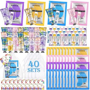 120 Pcs Spa Party Favors Set of Under Eye Patches. Bulk Hand Creams and Lip Balms Bulk. Perfect Bulk Gifts Kit for Women & Teen girls. Thank You Gift for Mom. Teacher Gifts. Sleepover Party Supplies : Beauty & Personal Care
