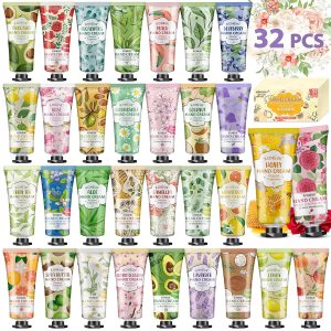KONEUK 32 Pack Hand Cream Gift for Women. Bulk Hand Lotion Travel Size for Dry Cracked Hands. Mini Moisturizing Hand Cream for Mothers Day Gifts. Teacher Gifts. Nurse Gifts. Bridal Shower Favors : Beauty & Personal Care